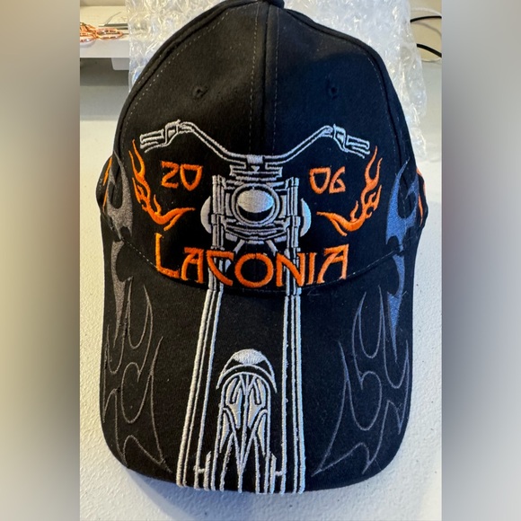 Hot LeathersTribal Bike Ball Cap Laconia 2006 Bike week.Pre-owned but never worn - Picture 1 of 6